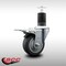 Service Caster 3.5'' SS Thermoplastic Rubber Swivel 1-5/8'' Expanding Stem Caster Total Lock Brake SCC-SSEXTTL20S3514-TPRB-158 - alternate 2